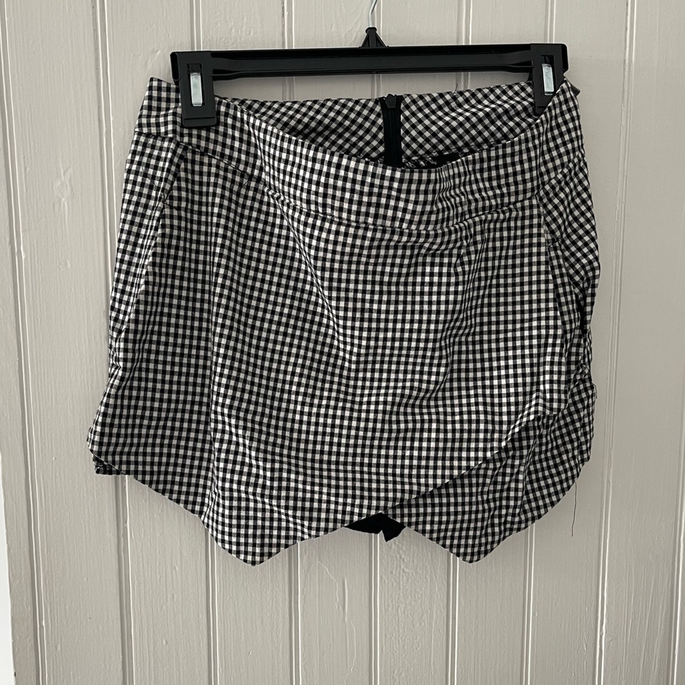 Gingham Skort